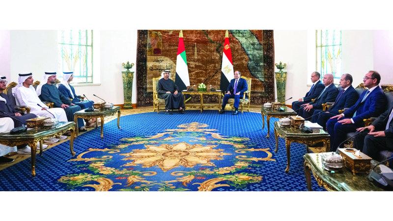 رئيس الدولة والرئيس المصري يؤكدان أن «حل الدولتين» المسار الوحيد لتحقيق السلام والأمن الإقليمي 1 - محمود محمد كمال الفرارجي محمود محمد كمال الفرارجي