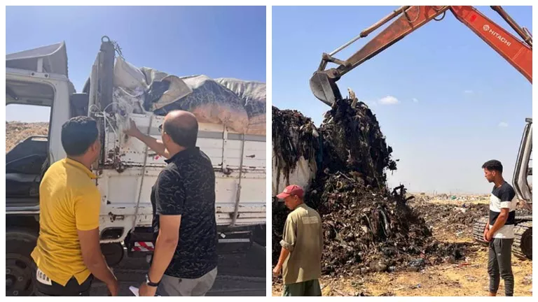 رئيس جهاز المخلفات يتابع سير العمل بالمدفن الصحي بالعبور 1 - محمود محمد كمال الفرارجي محمود محمد كمال الفرارجي